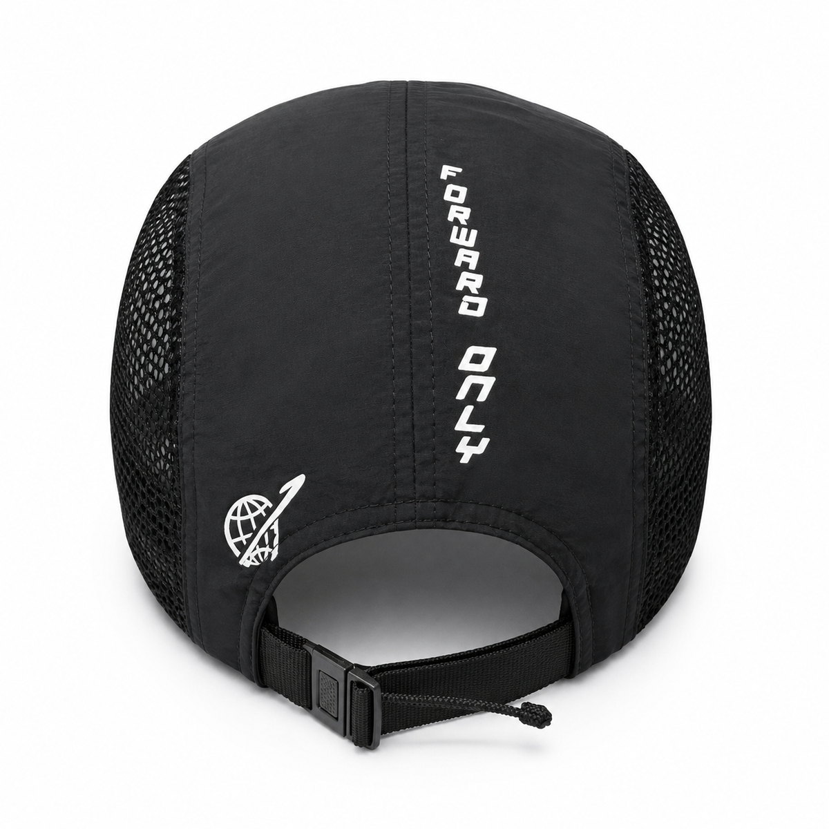 Black Earn Every Mile 5-Panel Runner hat